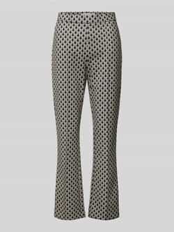 RAFFAELLO ROSSI Bootcut broek met vaste bandplooien model 'MACY'
