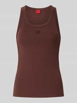 HUGO Regular fit tanktop van katoenmix model 'DATAMIA'