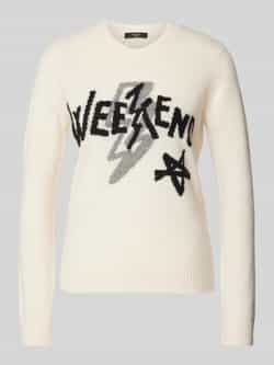 Weekend Max Mara Gebreide pullover met labelprint model 'KANSAS'