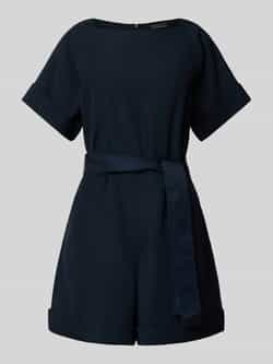 Armani Exchange Jumpsuit met strikceintuur