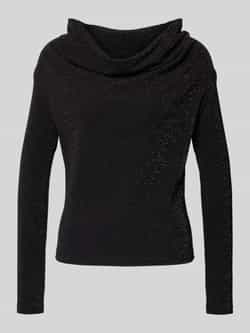 Selected Femme Regular fit shirt met lange mouwen en cascadehals model 'SANDRA'