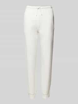 Lacoste Sportieve trainingsbroek met iconische details Beige Dames
