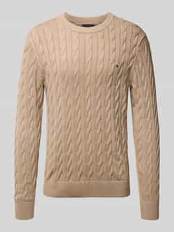 Tommy Hilfiger Regular fit gebreide pullover van zuiver katoen