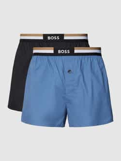 Boss Boxershort met band met label in een set van 2 stuks