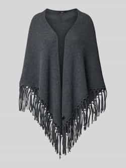 Weekend Max Mara Poncho van scheerwol met franjes model 'TORNADO'