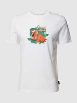 PUMA PERFORMANCE T-shirt met label- en motiefprint