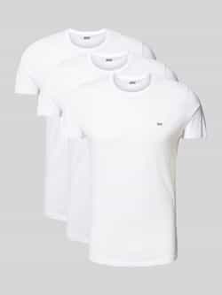 Diesel T-shirt met labelprint in een set van 3 stuks