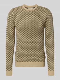 Blend Gebreide pullover met ribboorden model 'BALEN'