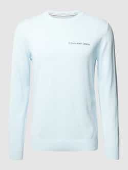 Calvin Klein Jeans Gebreide pullover met labelprint model 'INSTITUTIONAL ESSENTIALS'