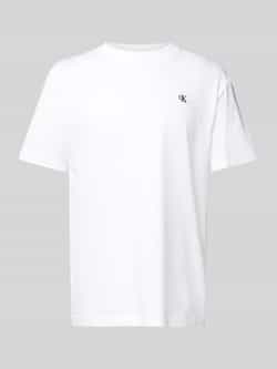 Calvin Klein T-shirt SERIF FONT GRAPHIC TEE met groot logo op de rug