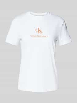 Calvin Klein Jeans T-shirt met labelprint model 'SHADOW GRAPHIC'