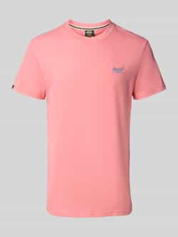 Superdry T-shirt met labelstitching