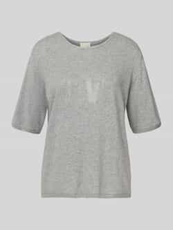 Milano italy Regular fit gebreid shirt met kasjmier