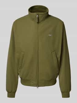 Gant Jack met opstaande kraag en labelstitching