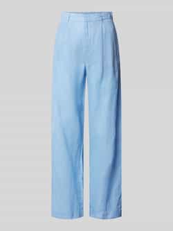 Gina Tricot Regular fit linnen broek met bandplooien model 'DENISE'