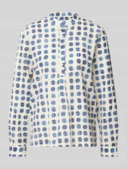 0039 italy Regular fit blouse met opstaande kraag model 'JANICE'