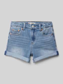 Levi s Kids Korte girlfriend fit broek met labeldetail