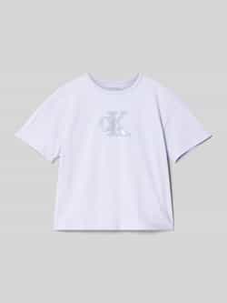 Calvin Klein Jeans T-shirt met labeldetail voor kinderen