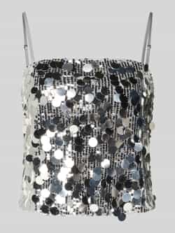 Vila Korte top met pailletten model 'CHAYA'