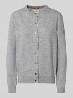 Barbour Regular fit gebreid jack van een mix van wol en katoen model 'PENDLE'