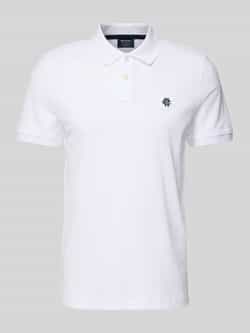 MCNEAL Regular fit poloshirt met knoopsluiting en labelstitching