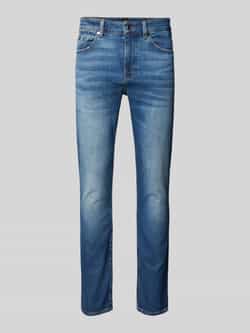 Boss Regular fit jeans met labelpatch model 'Delaware'