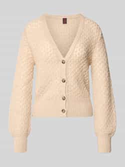 Stefanel Gebreid jack met V-hals model 'ALPACA'