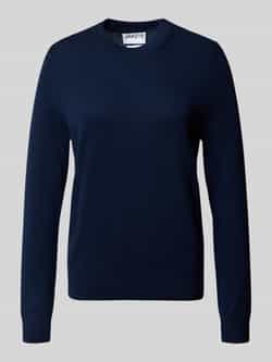 Jake*s Casual Gebreide pullover van kasjmier met ronde hals