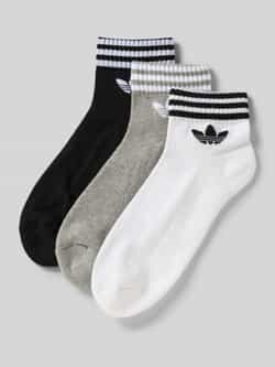Adidas Originals adicolor Trefoil Ankle Sokken (3 Pack) Unisex grijs Maat 37-39 Kleding