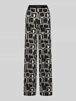 Marc O'Polo Wijde jerseybroek met all-over print Beige Dames