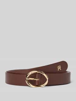 Tommy Hilfiger Leren riem met ovale gesp