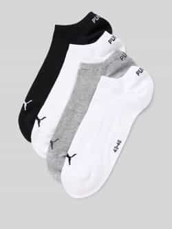 Puma Sneakersokken met labeldetail in een set van 4 paar