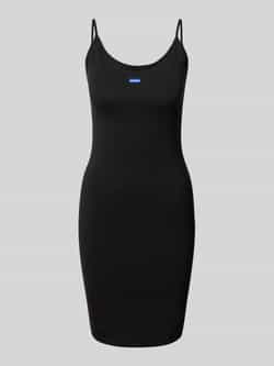 Hugo Blue Mini-jurk met labelbadge model 'Narya'
