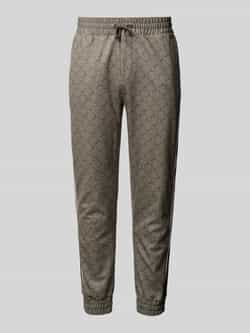 JOOP! Collection Regular fit sweatpants met contraststrepen model 'Tivon'