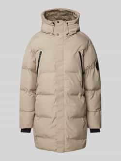 Jack & jones Gewatteerde lange jas met capuchon model 'ALPHA'