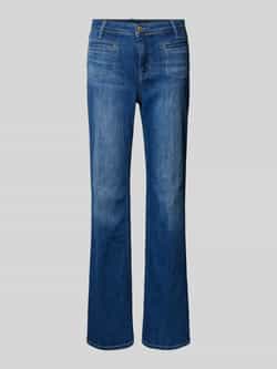 RAFFAELLO ROSSI Flared jeans met strookzakken model 'NELLA'