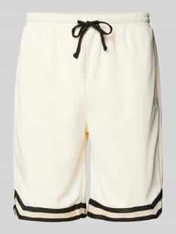 Redefined Rebel Regular fit korte mesh broek met contraststrepen model 'COLLIN'