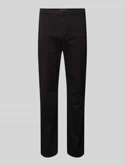Tommy Hilfiger Chino DENTON CHINO SATIN met achterzakken met knoop logo-borduursel