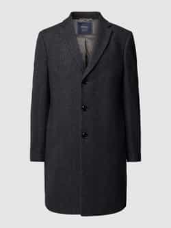 MCNEAL Lange jas in gemêleerde look