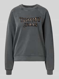 TOMMY JEANS Sweatshirt TJW BXY LEOPARD VARSITY CREW