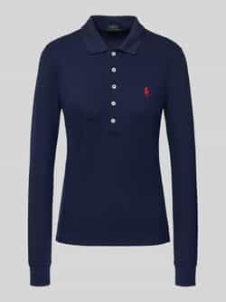 Polo Ralph Lauren Slim fit poloshirt met labelstitching model 'JULIE'
