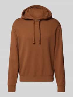 Hugo Boss Relaxed fit hoodie Brown Heren