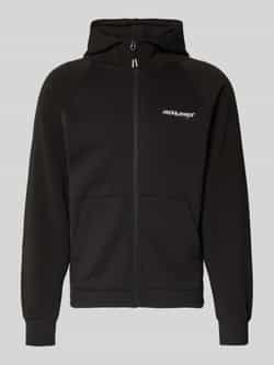 jack & jones Regular fit sweatjack met logoprint model 'Thatcher'