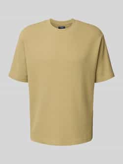 MCNEAL T-shirt met geribde ronde hals