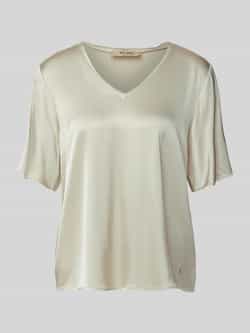 MOS MOSH Regular fit blouseshirt met V-hals model 'EVIE'