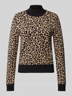 Vero Moda Regular fit gebreide pullover van viscosemix met geometrisch motief model 'ARIA'