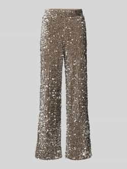 Pieces Wijde broek met pailletten model 'KAM'