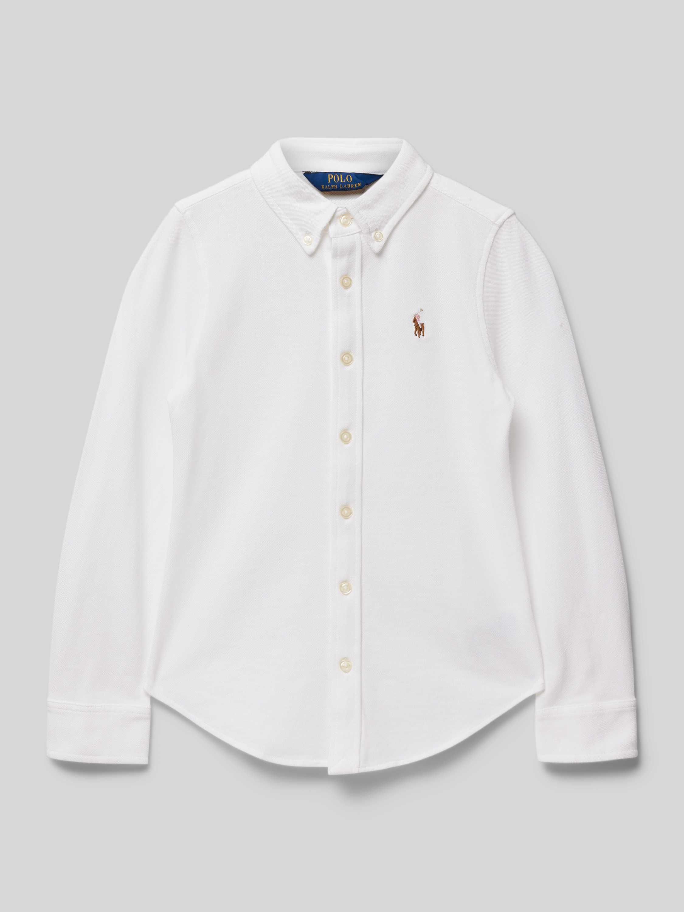 Polo Ralph Lauren Teens Blouse met logostitching model 'OXFORD'