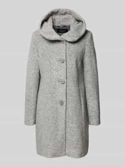 Milo Coats Lange wollen jas met alpaca-gehalte en knoopsluiting model 'STELLA'