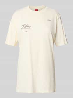 HUGO Regular fit T-shirt van puur katoen